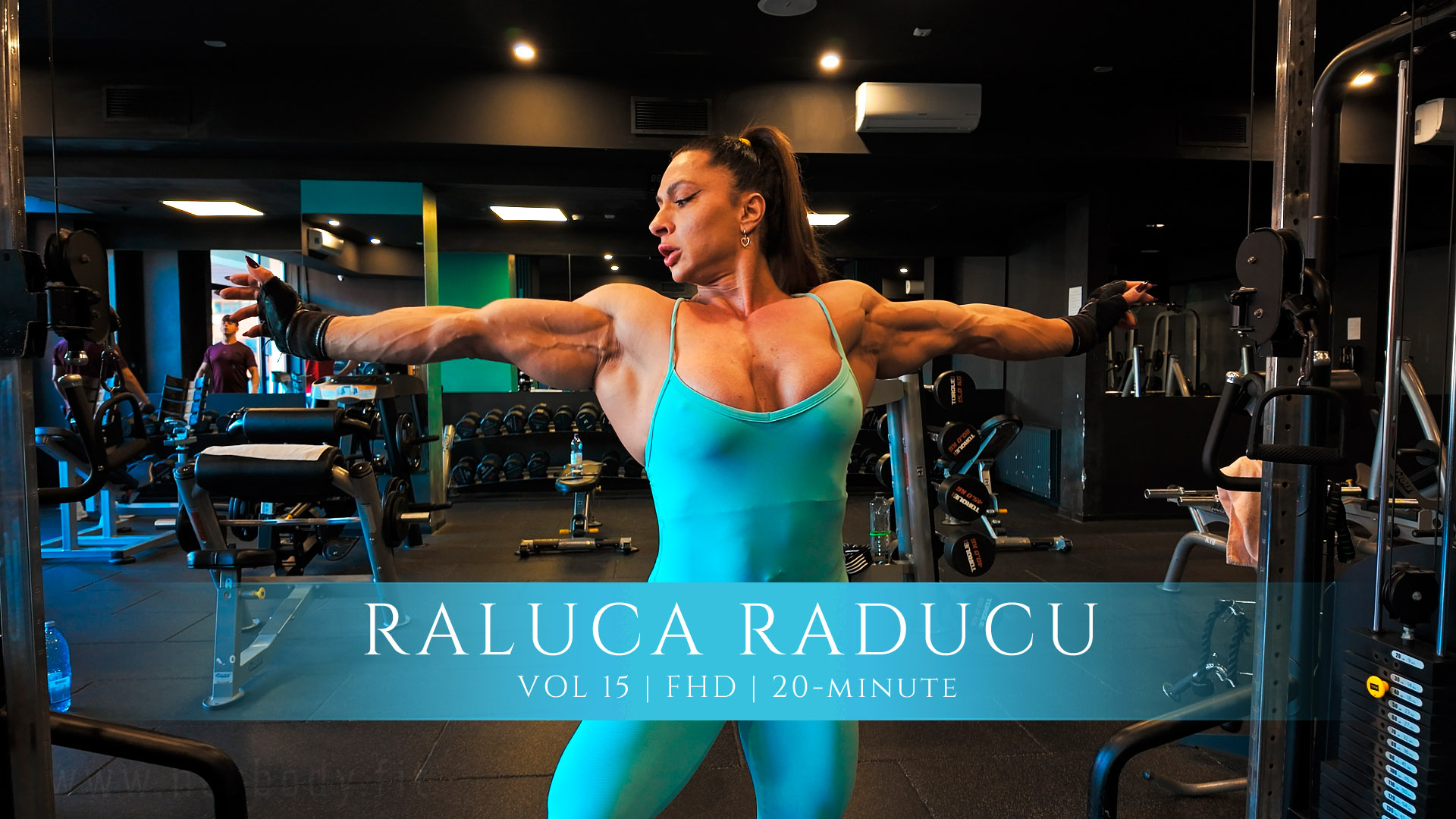 Watch Women’s Physique athlete Raluca Raducu in an intense bodybuilding workout. See her impressive muscular development, strength and hard training in the gym.